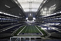 AT&T Stadium, home of the Dallas Cowboys, who are commonly known as America's Team