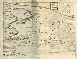 "The Map of Sedgemoor, with adjacent Parts" from "The history of imbanking and drayning" by William Dugdale (1662).
