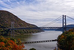 Bear Mountain Bridge, which connects Westchester and Orange counties across the Hudson River