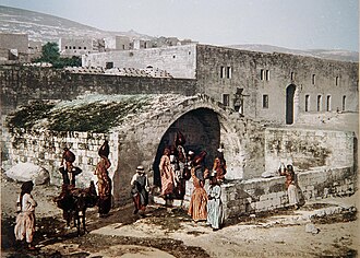 Well of St. Mary, Nazareth, by Felix Bonfils, ca 1880