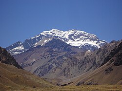 Aconcagua from the park entrance
