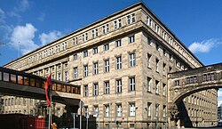 Another view of Deutsche Bank's former head office complex, corner of Mauerstrasse and Französische Strasse