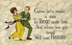 Tango postcard, c. 1919.