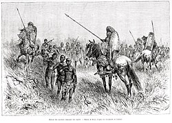Boukary Koutou's Mossi cavalry returning with captives from a raid