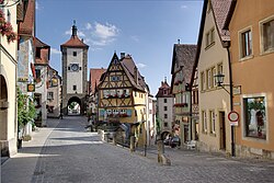 One of the best known tourist attractions in Franconia is the town of Rothenburg ob der Tauber.