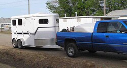 A horse trailer