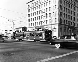 Last day of Glendale–Burbank Line service (June 19, 1955)