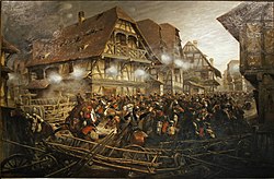 French 9th Cuirassiers trapped in Morsbronn-les-Bains.