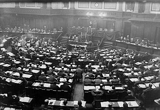 The Reich Congress of Workers' and Soldiers' Councils meeting in Berlin on 16 December 1918