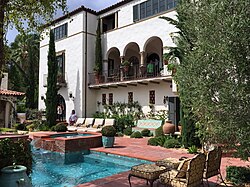 Victor Rossetti House, a Spanish Revival style estate built in 1928 by architect Paul R. Williams