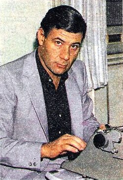 Journalist Víctor Hugo Morales, who commentated "the goal of the century".