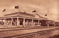 Moamba Railway Station, c. 1920.
