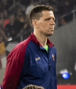 Szczęsny with Barcelona during the 2025 Copa del Rey final