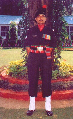 A Jawan of 14 Maratha Light Infantry