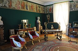 Château de Malmaison, 1800, room for the Empress Joséphine, on the cusp between Directoire and Empire style