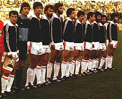 Iran playing in the 1978 World Cup against Scotland in Córdoba, Argentina