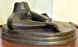 Bassetki Statue, 23rd century BC, from Bassetki, Iraq. Iraq Museum.
