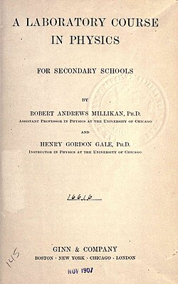 Laboratory course in physics for secondary schools, 1906
