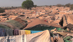 Refugee camp in South Sudan, 2016