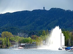 Felsenegg from Lake Zurich