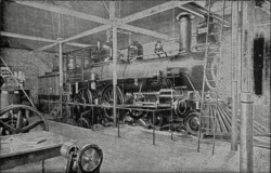 Cassier's Magazine featured the Purdue University in its August 1892 edition. Here is a look at the locomotive testing plant within the Mechanical Laboratory.