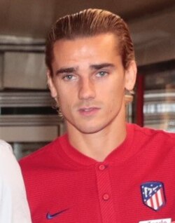 Griezmann with Atlético Madrid in 2017