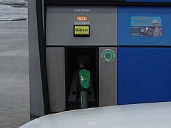 A modern diesel dispenser