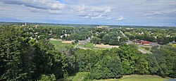 Looking east at New Ulm from the Hermann Monument