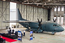 The first RAAF C-27J Spartan at RAAF Base Richmond in 2015