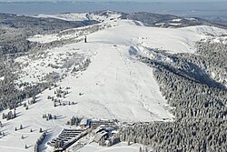 The Feldberg, the highest mountain in the Black Forest, south-east of Freiburg