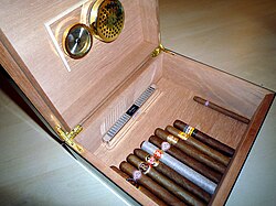 Humidor, used to control humidity of cigars