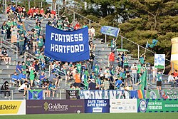Despite the COVID-19 pandemic, the league and its clubs (Hartford Athletic pictured) continued to experience rapid growth.