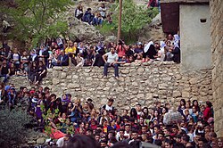 Yazidi pilgrimage to Lalish temple in Iraqi Kurdistan