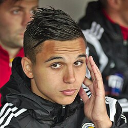 In 2014, Cristian Manea (pictured) broke Grațian Sepi's record from 1928 for being the youngest debutant of Romania. He was surpassed by Enes Sali in 2021.