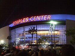Staples Center (now Crypto.com Arena) in Downtown Los Angeles