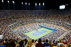 Arthur Ashe Stadium during the 2014 US Open
