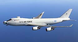 The YAL-1, a modified Boeing 747 with a laser weapon on board. It was canceled in December 2011 and scrapped in September 2014.