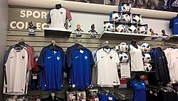 Nike-made France merchandise on display for UEFA Euro 2016