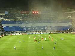 Cruz Azul supporters at Estadio Azul against Libertad in 2012.