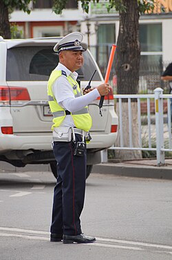 A traffic enforcement officer