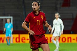 Putellas with Spain in 2018