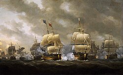 The British victory at the Battle of Quiberon Bay (20 November 1759) ended Louis's hopes of invading England
