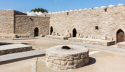 Sacred flame at the Ateshgah of Baku