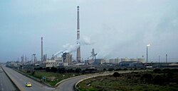 The oil refinery of Homs, built by Czechoslovak firm Technoexport in 1959