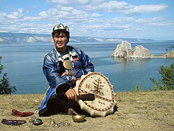 Buryat shaman of Olkhon, Lake Baikal in eastern Siberia