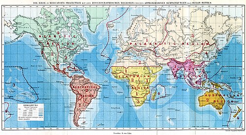 Frontispiece to Alfred Russel Wallace's book The Geographical Distribution of Animals