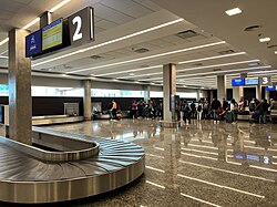 Baggage claim area