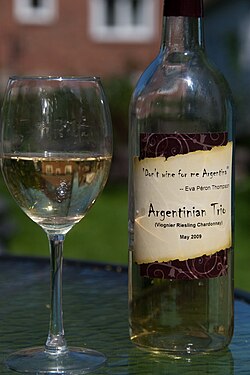 A Viognier-Riesling-Chardonnay blend from Argentina