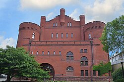 The University of Wisconsin Armory and Gymnasium, also known as "the Red Gym", houses various student centers.