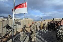 In 2007, military personnel from the Singapore Armed Forces were deployed in Afghanistan as part of a multinational coalition.